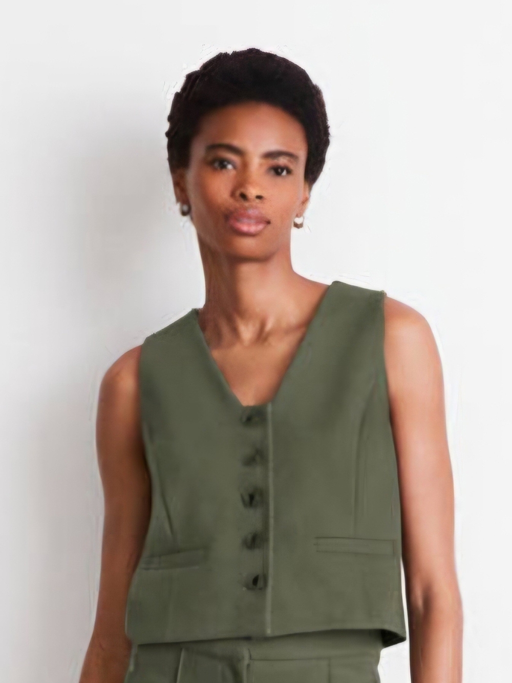 LOFT | Versa Olive Green Women's Tailored Vest